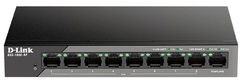 D-Link
L2 Unmanaged Surveillance Switch with 8 10/100Base-TX ports and 110/100/1000Base-T port(8 PoE ports 802.3af/802.3at (30 W)