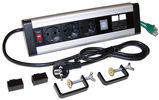 LANMASTER
Блок розеток: 3 эл. модуля LAN-WA-DC/3G+2UC+2C6