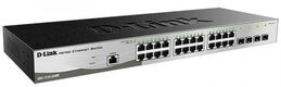 Коммутатор D-Link Gigabit Smart Switch with 24 10/100/1000Base-T ports and 4 Gigabit MiniGBIC (SFP) ports