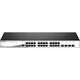 Коммутатор D-Link Gigabit Smart Switch with 24 10/100/1000Base-T ports and 4 Gigabit MiniGBIC (SFP) ports