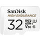 Флеш-накопитель Sandisk Карта памяти Sandisk 32GB High Endurance microSDHC Card with Adapter - for Dashcams & home monitoring