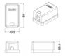 Hyperline SBB3-1-WH Корпус настенной розетки для установки 1-ой вставки типа Keystone Jack