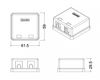 Hyperline SBB3-2-WH Корпус настенной розетки для установки 2-х вставок типа Keystone Jack
