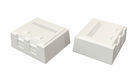 Hyperline SBB4-2-WH Корпус настенной розетки для установки 2-х вставок типа Keystone Jack