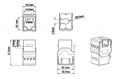 Hyperline KJ9-8P8C-C6-90-BK Вставка Keystone Jack RJ-45(8P8C) Hyperline KJ9-8P8C-C6-90-BK Вставка Keystone Jack RJ-45(8P8C)