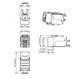 Hyperline KJ9-8P8C-C6-90-SH-F Вставка Keystone Jack RJ-45(8P8C)