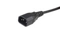 Hyperline PWC-IEC13A-IEC14-1.8-BK Кабель питания монитор-компьютер IEC 320 C13 (угловая) - IEC 320 C14 (3x0.75)