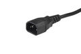 Hyperline PWC-IEC13A-IEC14-3.0-BK Кабель питания монитор-компьютер IEC 320 C13 (угловая) - IEC 320 C14 (3x1.0)