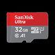 Флеш-накопитель Sandisk Карта памяти 32GB SanDisk Ultra® microSDHC + SD Adapter 100MB/s Class 10 UHS-I
