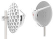 MikroTik LHG 60G (60GHz antenna, 802.11ad wireless, four core 716MHz CPU, 256MB RAM, 1x Gigabit LAN, RouterOS L3, POE, PSU) for use as CPE in Point -to-Multipoint setups for connections up to 800m