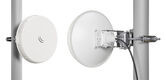 MikroTik Wireless Wire nRAY (Pair of preconfigured LHGG-60ad devices for 60Ghz link (60GHz antenna, 802.11ad wireless, two core 1.2GHz CPU, 256MB RAM, 1x Gigabit LAN, RouterOS L3, POE, PSU) for 1Gbps
