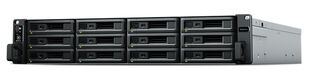 Synology (Rack2U) 8C2,1Ghz/8Gb (64)/RAID0,1,10,5,6/upto12HP HDDs SATA(3,5'or2,5')upto 36 with 2xRX1217RP/2xUSB/4GE+2x10GE/2xPCIe/iSCSI/2xIPcam(upto90)/2xRPS/no rail/5YW'