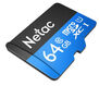 Флеш-накопитель NeTac Карта памяти Netac MicroSD card P500 Standard 64GB