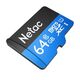 Флеш-накопитель NeTac Карта памяти Netac MicroSD card P500 Standard 64GB