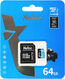 Флеш-накопитель NeTac Карта памяти Netac MicroSD card P500 Standard 64GB