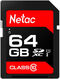 Флеш-накопитель NeTac Карта памяти Netac P600 Standard SD 64GB Флеш-накопитель NeTac Карта памяти Netac P600 Standard SD 64GB