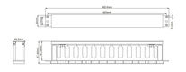Hyperline CM-1U-D75-PL-COV Кабельный организатор пластиковый с крышкой