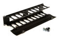 Hyperline CMF-2U-FPL106-MCOV-RAL9005 Кабельный организатор с крышкой Hyperline CMF-2U-FPL106-MCOV-RAL9005 Кабельный организатор с крышкой
