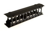 Кабельный организатор с крышкой Hyperline CMF-2U-FPL106-MCOV-RAL9005