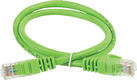ITK RJ45(m) - RJ45(m) Cat. 5e U/UTP PVC 1м зелёный