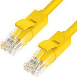 Патч-корд Greenconnect RJ45(m) - RJ45(m) Cat. 5e U/ UTP PVC 0.5м жёлтый GCR-LNC02-0.5m