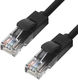 Greenconnect RJ45(m) - RJ45(m) Cat. 5e U/UTP PVC 3м чёрный