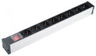 Hyperline SHZ19-8SH-S-IEC Блок розеток для 19" шкафов
