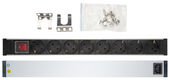 Hyperline SHZ19-8SH-S-IEC Блок розеток для 19" шкафов