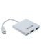 VCOM USB3.1 Type-CM-->HDMI-F+USB3.0-F+TypeC-F with PD VCOM USB3.1 Type-CM-->HDMI-F+USB3.0-F+TypeC-F with PD