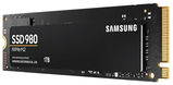 Твердотельный накопитель SSD M.2 (PCI-E NVMe) 1Tb Samsung 980 (R3500/ W3000MB/ s) (MZ-V8V1T0BW)