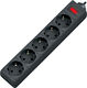 Сетевой фильтр Defender ES 5 Black (5 м, 5 розеток) 99486 Сетевой фильтр Defender ES 5 Black (5 м, 5 розеток) 99486