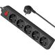 Сетевой фильтр Defender ES 5 Black (5 м, 5 розеток) 99486 Сетевой фильтр Defender ES 5 Black (5 м, 5 розеток) 99486