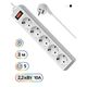 Сетевой фильтр Defender ES 3 White (1.8 м, 5 розеток) 99482 Сетевой фильтр Defender ES 3 White (1.8 м, 5 розеток) 99482