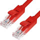 Greenconnect RJ45(m) - RJ45(m) Cat. 5e U/UTP PVC 40м красный