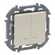 LEGRAND 673631 Выключатель двухклавишный с подсветкой/индикацией