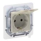 Розетка 2К+З IP 44 с откидной крышкой и шторками LEGRAND 673741