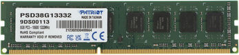 Patriot DDR3 8GB 1333MHz UDIMM (PC3-10600) CL9 1,5V (Retail) 512*8 PSD38G13332 Patriot DDR3 8GB 1333MHz UDIMM (PC3-10600) CL9 1,5V (Retail) 512*8 PSD38G13332