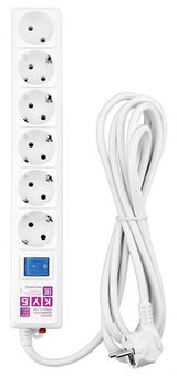 Powercube
Фильтр-удлинитель Power Cube 1.9 м 6 розеток (белый) SPG(5+1)-16B-1, 9М SPG(5+1)-16B-1,9М