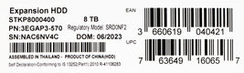Накопитель на жестком магнитном диске Seagate Внешний жесткий диск Seagate STKP8000400 8000ГБ Expansion Desk 3,5