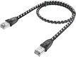 Greenconnect RJ45(m) - RJ45(m) Cat.6 3м черно-белый