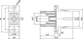 Hyperline FA-P01Z-SC/SC-N/BK-BK Оптический проходной адаптер SC-SC