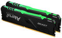 Kingston 32GB 3200MHz DDR4 CL16 DIMM (Kit of 2) 1Gx8 FURY Beast RGB