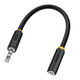 Greenconnect jack 3,5mm (m) - jack 3,5mm (f) 0.3 черный