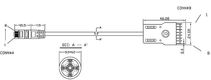 Hyperline PC-110-RJ45-4P-C5e-3M-LSZH-GY Патч-корд 110 тип - RJ-45