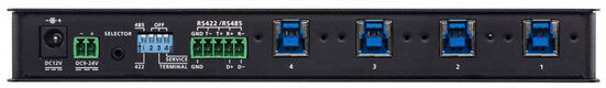 ATEN 4 x 4 USB 3.2 Gen 1 Industrial Hub Switch