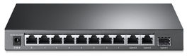 TP-Link 8-портовый 10/100 Мбит/с неуправляемый коммутатор с 2 гигабитными портами RJ45 и 1 гигабитным uplink-портом SFP