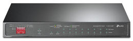 TP-Link 10-портовый гигабитный с 8 портами PoE+,1 комбо SFP-слот,802.3at/af