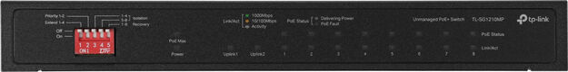 TP-Link 10-портовый гигабитный с 8 портами PoE+,1 комбо SFP-слот,802.3at/af