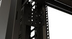 Hyperline CMF-OTR-47U-89x106-C-RAL9005 Вертикальный кабельный организатор 47U для шкафов TTR