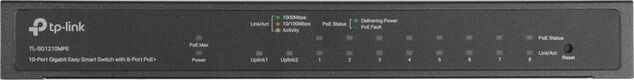 TP-Link 10-Port Gigabit Easy Smart Switch with 8-Port PoE+